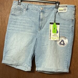D. Jeans Women's Denim Blue Bermuda Shorts
